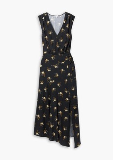 Veronica Beard - Wixson floral-print silk-blend jacquard maxi dress - Black - US 0