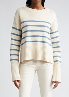 Veronica Beard Andover Stripe Linen Blend Sweater