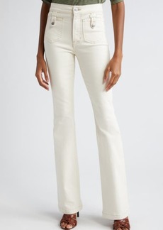 Veronica Beard Beverly High Waist Skinny Flare Jeans