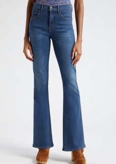 Veronica Beard Beverly High Waist Slim Crop Flare Jeans