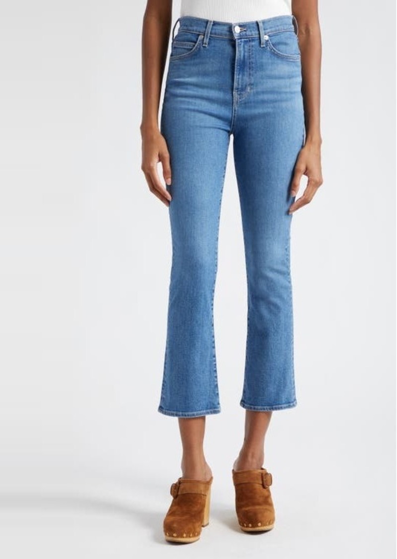 Veronica Beard Carly High Waist Crop Kick Flare Jeans