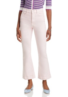 Veronica Beard Carson High Rise Ankle Flare Jeans in Pink Haze