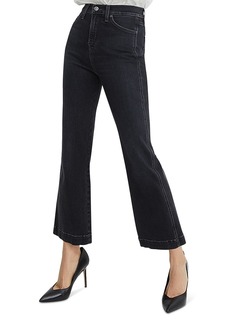 Veronica Beard Carson High Rise Wide Leg Jeans in Washed Only