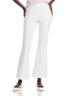 Veronica Beard Carson Off Duty High Rise Ankle Flare Jeans in White