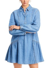 Veronica Beard Chaia Denim Shirt Dress