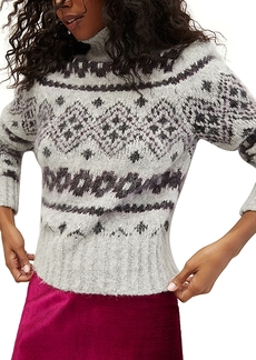 Veronica Beard Chiana Fairisle Turtleneck Sweater