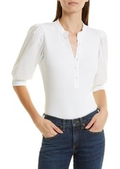 Veronica Beard Coralee Front Button Blouse