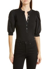 Veronica Beard Coralee Front Button Blouse