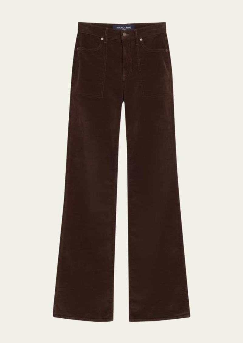 Veronica Beard Crosbie Wide-Leg Corduroy Jeans