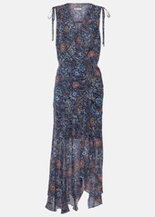 Veronica Beard Dovima floral silk midi dress