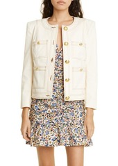 Veronica Beard Ferazia Stretch Cotton Jacket