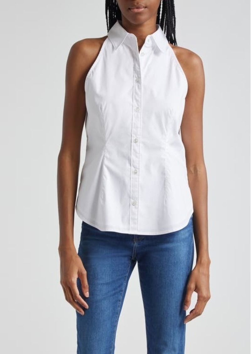 Veronica Beard Harper Sleeveless Button-Up Shirt