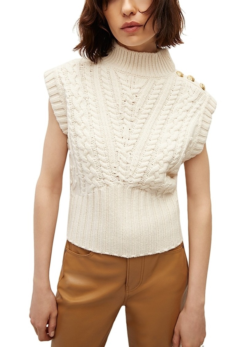 Veronica Beard Holton Wool Cable Sweater