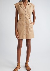 Veronica Beard Jax Stretch Cotton Twill Minidress