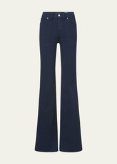 Veronica Beard Crosbie Wide-Leg Patch Pocket Jeans