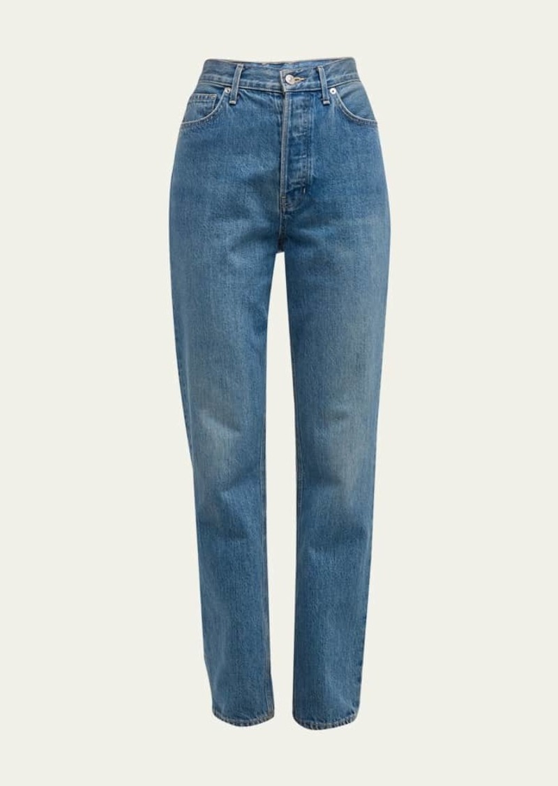 Veronica Beard Daniela High Rise Straight-Leg Jeans