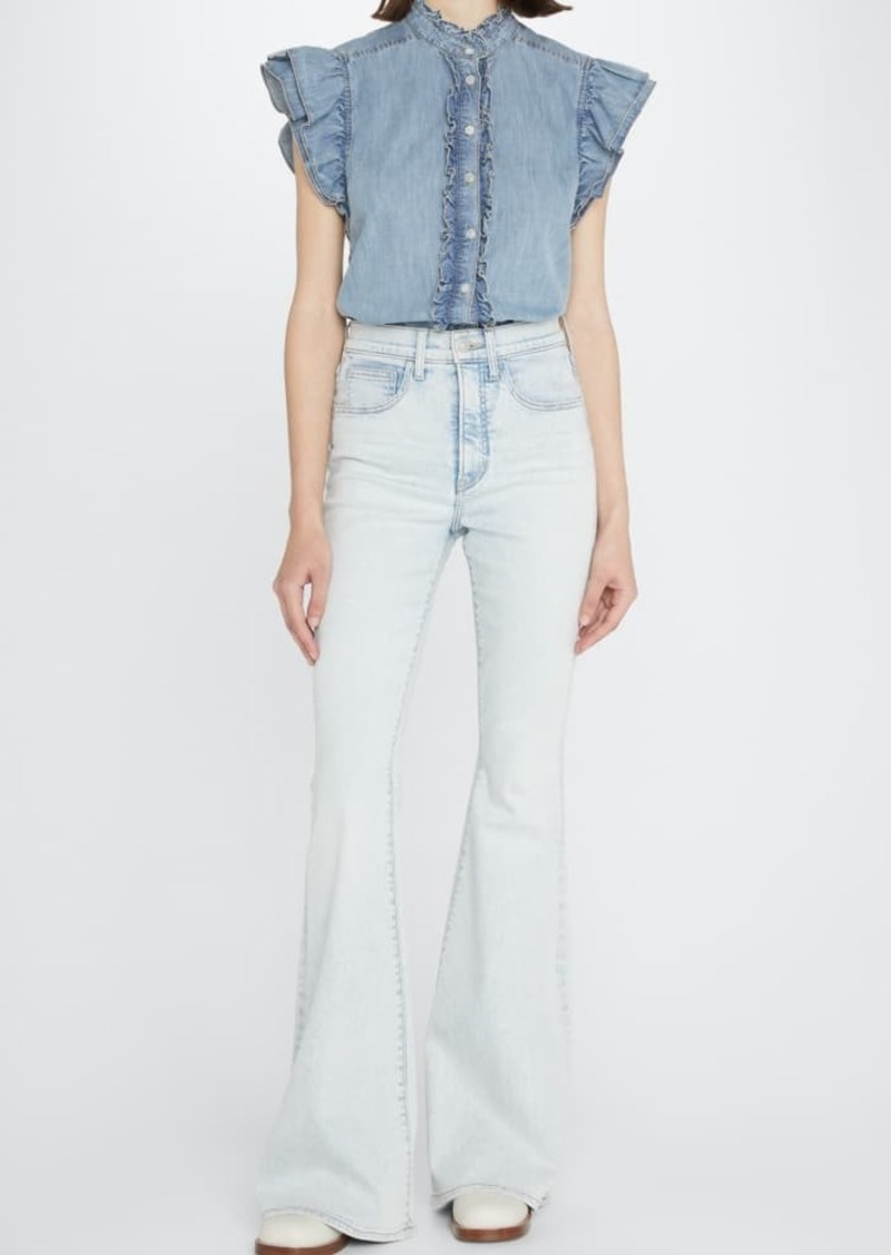 Veronica Beard Sheridan High Rise Flared Jeans