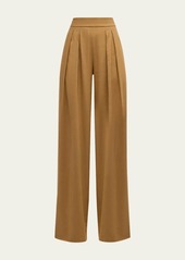 Veronica Beard Jodie Wide-Leg Linen Pants