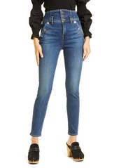 Veronica Beard Jossie Sailor High Waist Skinny Jeans
