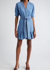 Veronica Beard Kanika Belted Denim Minidress