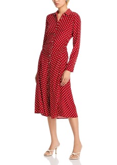 Veronica Beard Lex Dot Print Midi Dress