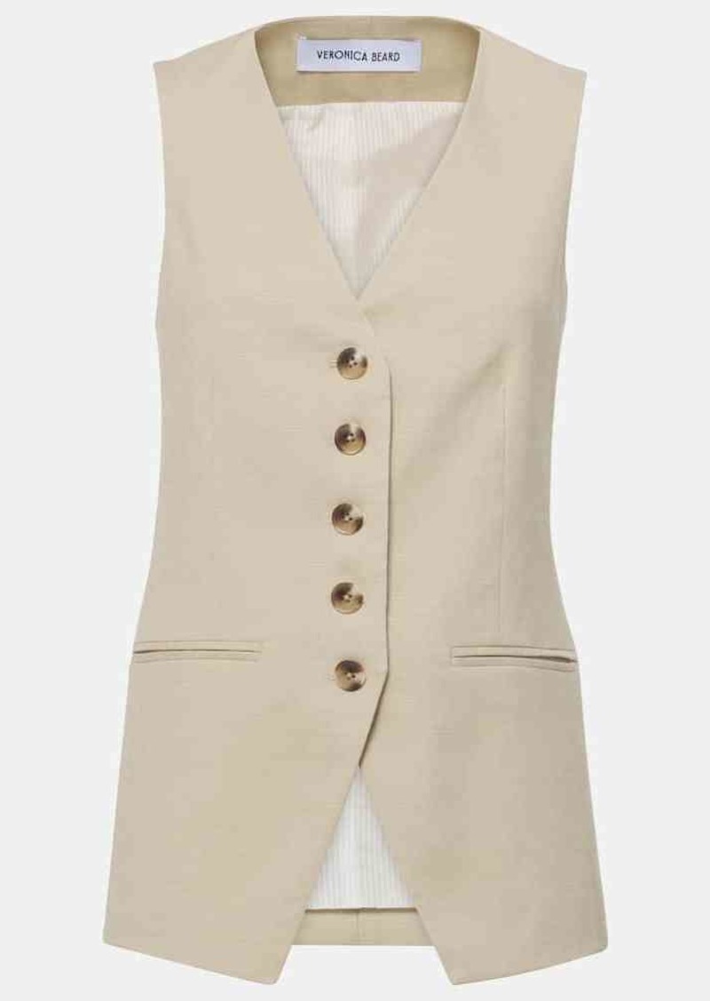 Veronica Beard Liff linen-blend vest