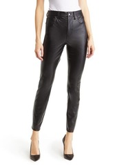 Veronica Beard Maera High Rise Ankle Faux Leather Pants