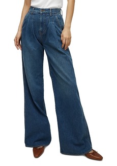 Veronica Beard Mia Wide Leg Trouser Jeans in Vintage
