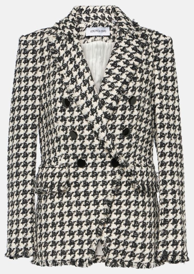 Veronica Beard Miller Dickey houndstooth blazer