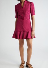 Veronica Beard Molly Belted Mini Shirtdress