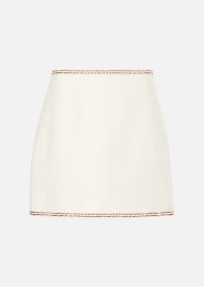 Veronica Beard Ohemia wool-blend miniskirt