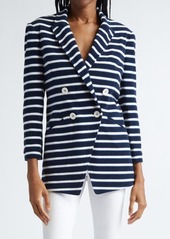 Veronica Beard Ortiz Stripe Cotton Blend Jacket