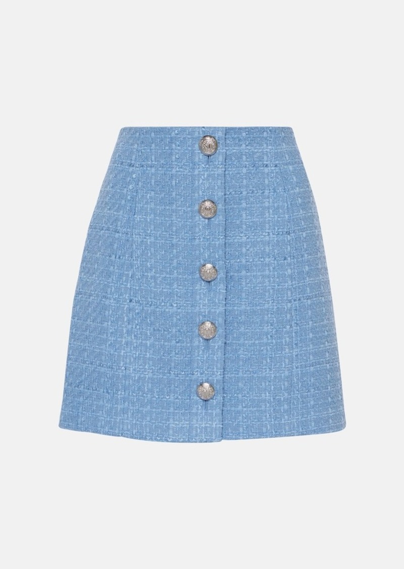Veronica Beard Rubra cotton-blend tweed skirt