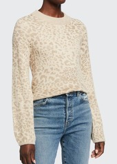 Veronica Beard Tilda Leopard-Print Pullover