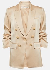 Veronica Beard Tomi double-breasted satin blazer