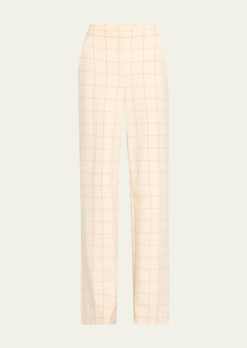 Veronica Beard Tonelli Windowpane Pants