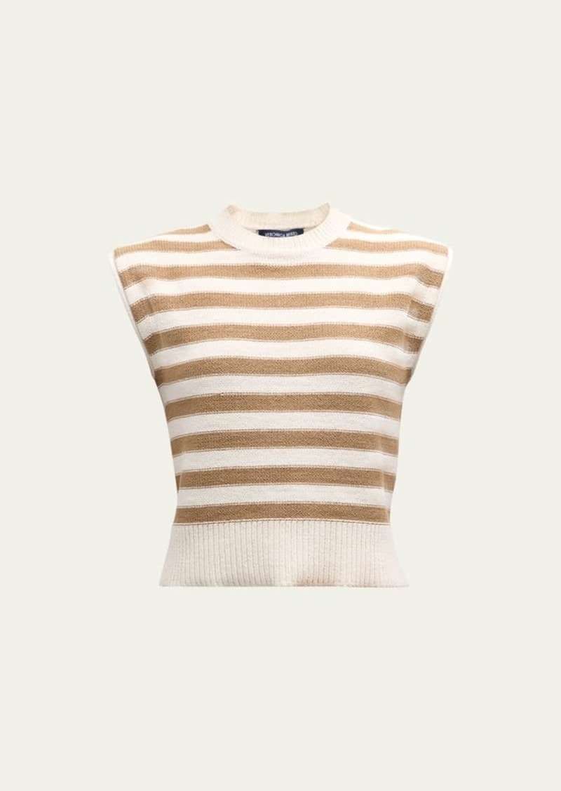 Veronica Beard Vera Stripe Sleeveless Sweater