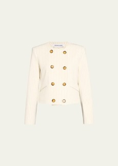Veronica Beard Winslow Stripe Tailored Jacket