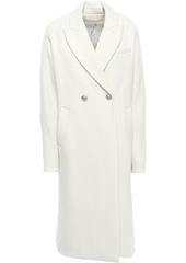 Veronica Beard Woman Fiona Double-breasted Wool-blend Tweed Coat Off-white
