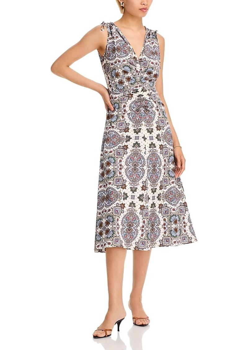 Veronica Beard Zia Printed Midi Dress