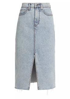 Veronica Beard Victoria Denim Midi-Skirt