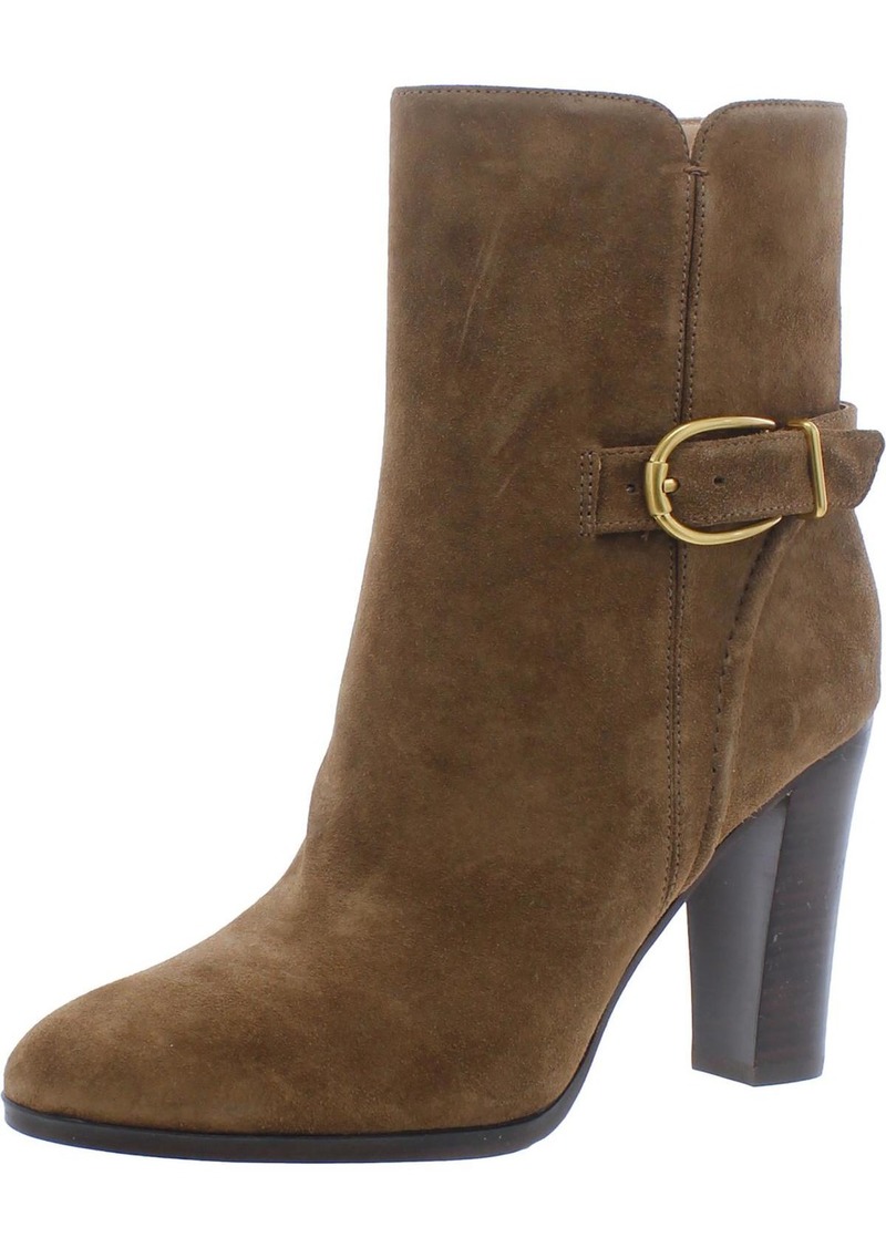 Veronica Beard Viv Womens Suede Almond Toe Ankle Boots