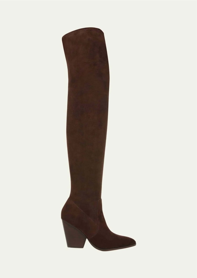 Veronica Beard Women's Lalita Over The Knee Boot In Cacao Suede