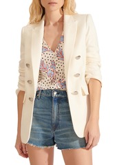 Veronica Beard Beacon Linen Blend Dickey Jacket in White at Nordstrom