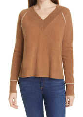 Veronica Beard Preta V-Neck Cashmere Sweater