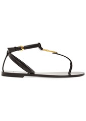 Versace 10mm Virtus Leather Thong Sandals