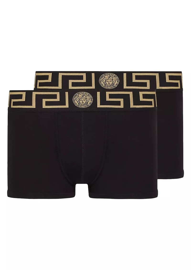 Versace 2-Pack Logo Band Boxer Briefs