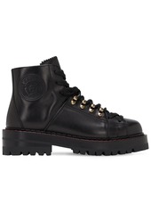 Versace 40mm Leather Hiking Boots