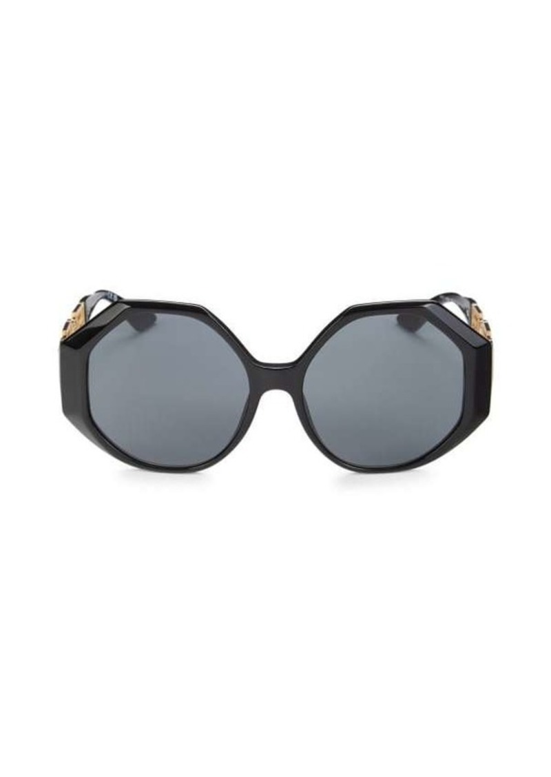 Versace 59MM Geometric Sunglasses