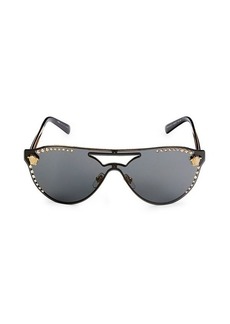 Versace 60MM Embellished Oval Sunglasses